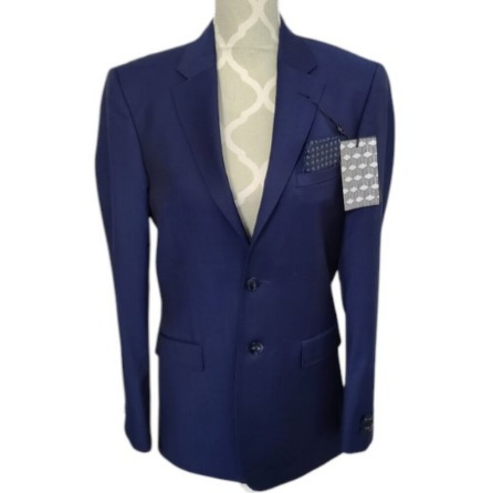 Ted Baker London blue suit jacket size 36 regular NWT